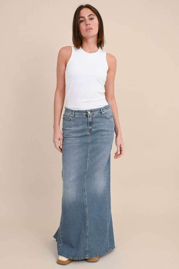 Dorothee Schumacher Maxi Rock DENIM LOVE in Mittelblau