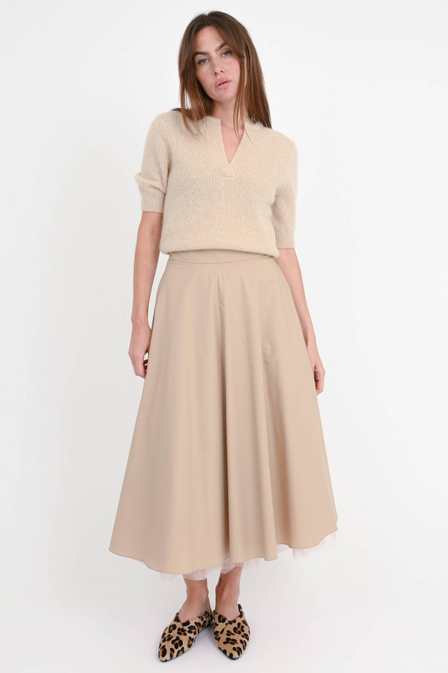 Dorothee Schumacher Midi-Rock mit Tüll-Einsatz in Trench
