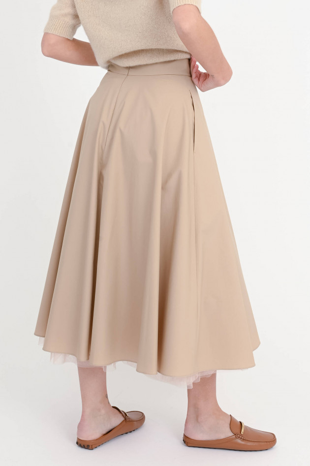 Dorothee Schumacher Midi-Rock mit Tüll-Einsatz in Trench