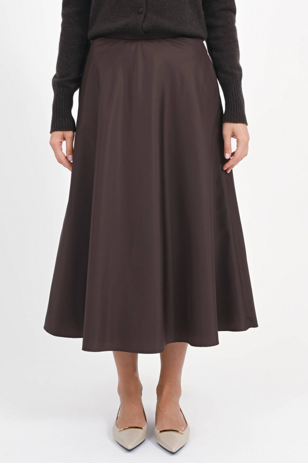 Dorothee Schumacher Ausgestellter Taft-Rock in Chocolate