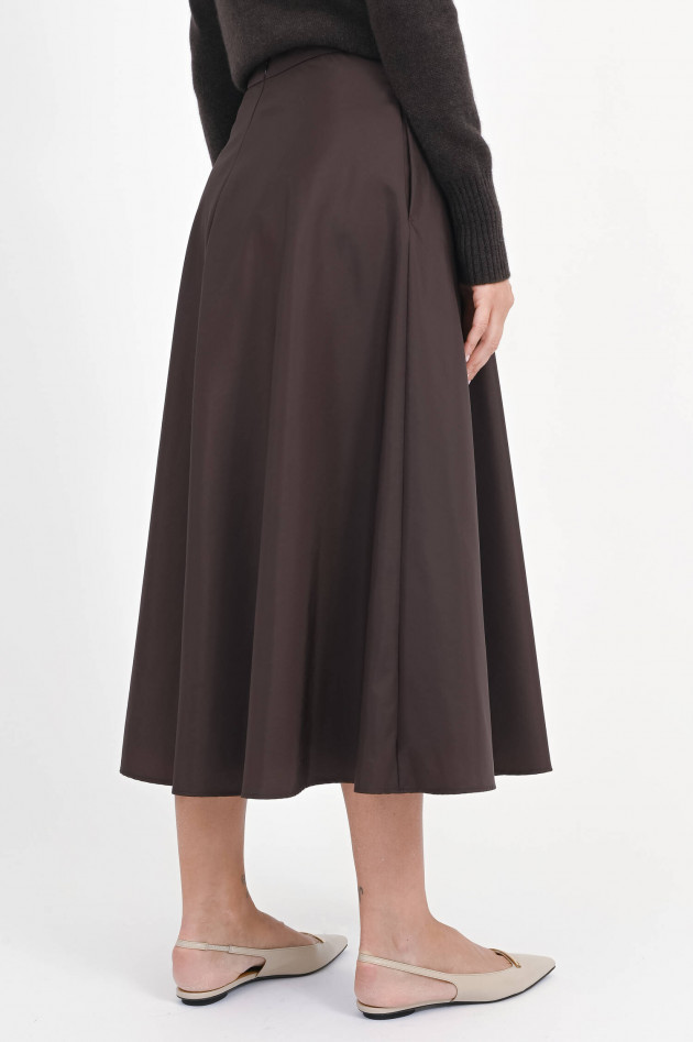 Dorothee Schumacher Ausgestellter Taft-Rock in Chocolate