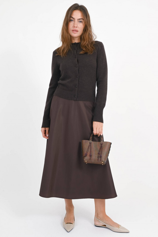 Dorothee Schumacher Ausgestellter Taft-Rock in Chocolate