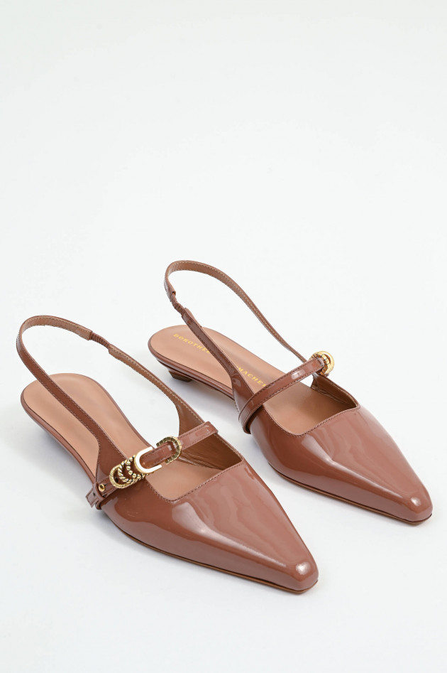 Dorothee Schumacher Sling-Back mit Metall-Detail in Copper