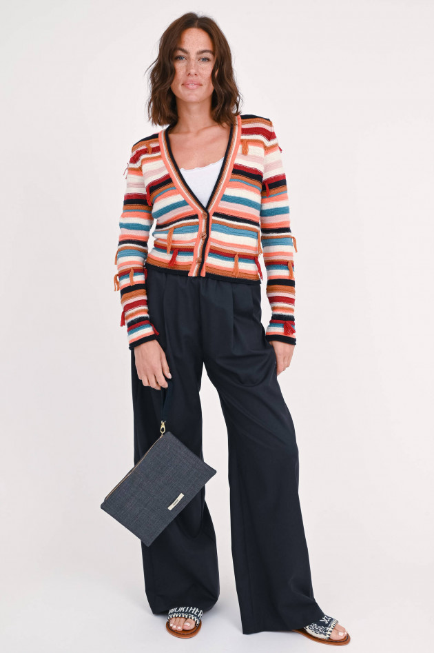 Dorothee Schumacher Strickjacke mit Streifen in Multicolor