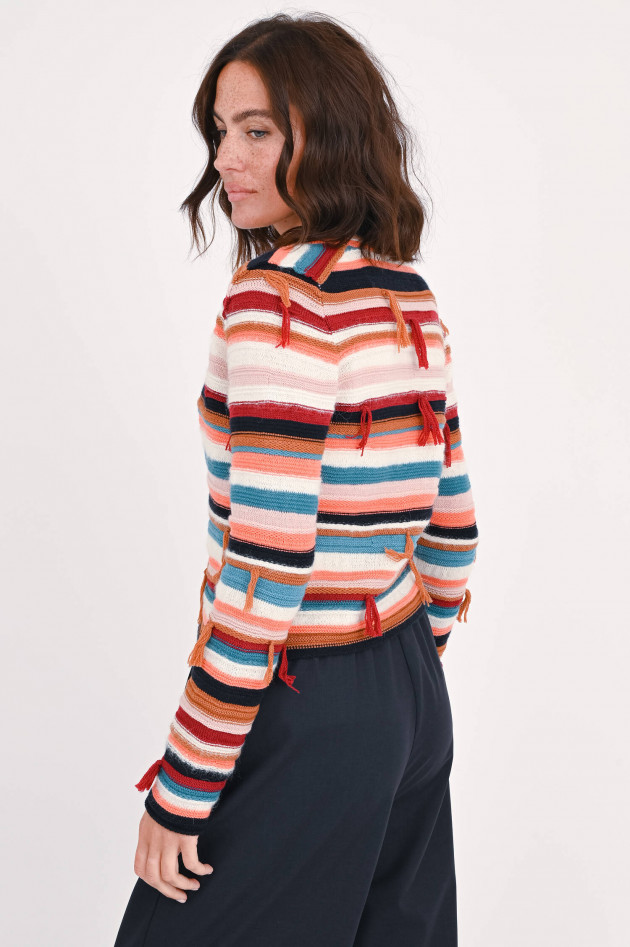 Dorothee Schumacher Strickjacke mit Streifen in Multicolor