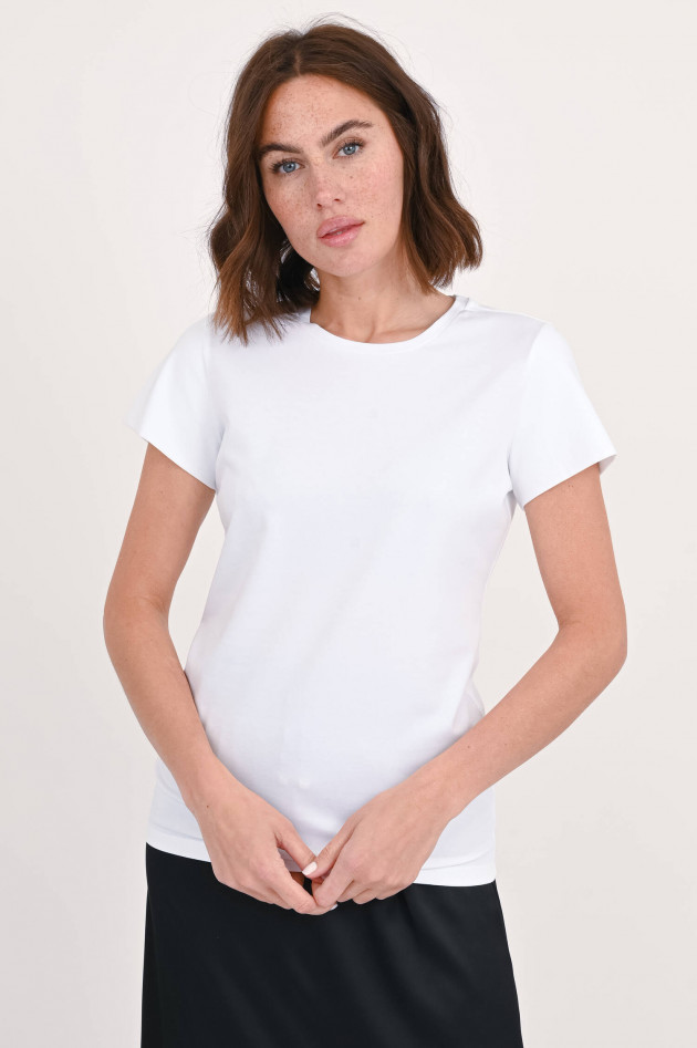 Dorothee Schumacher Slim Fit T-Shirt in Weiß