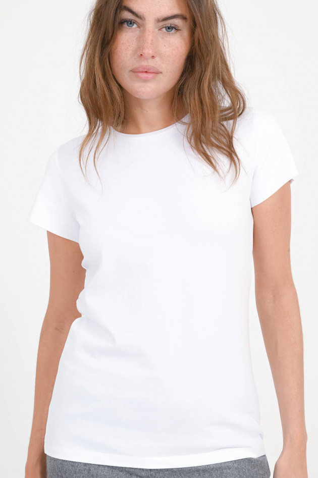 Dorothee Schumacher Slim Fit T-Shirt in Weiß