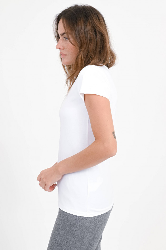 Dorothee Schumacher Slim Fit T-Shirt in Weiß