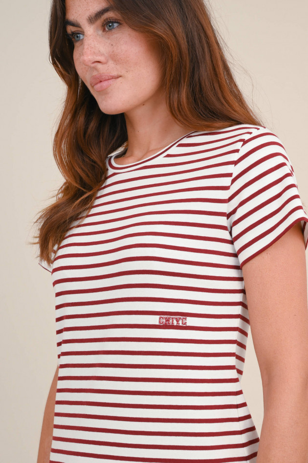 Dorothee Schumacher T-Shirt in Rot/Weiß gestreift