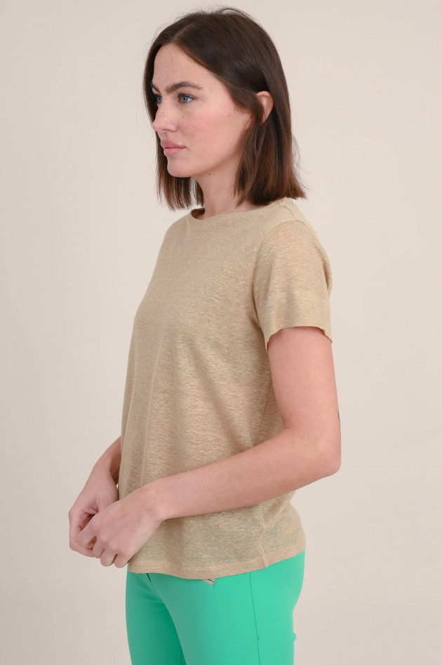 Dorothee Schumacher T-Shirt aus Hanf in Golden Honey