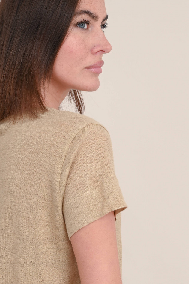 Dorothee Schumacher T-Shirt aus Hanf in Golden Honey