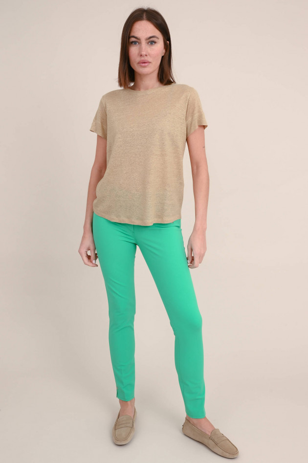 Dorothee Schumacher T-Shirt aus Hanf in Golden Honey