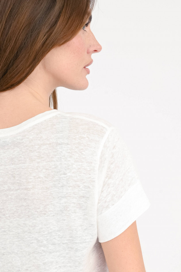 Dorothee Schumacher T-Shirt aus Hanf in Camellia White