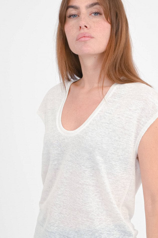 Dorothee Schumacher Shirt aus Hanf  in Camellia White