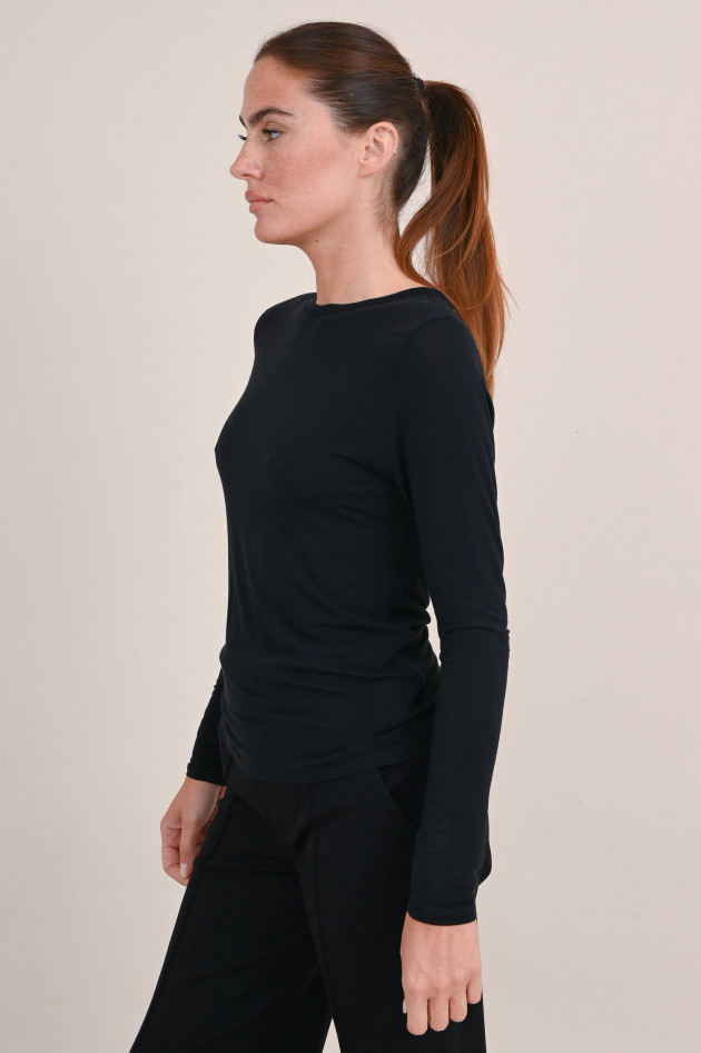 Dorothee Schumacher Shirt aus Modal und Cashmere in Schwarz