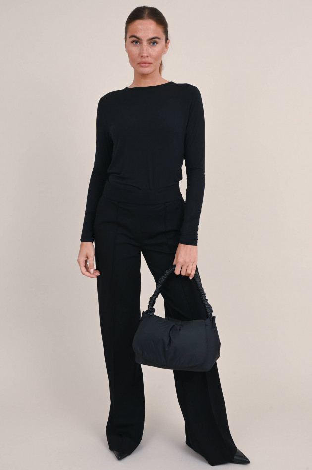 Dorothee Schumacher Shirt aus Modal und Cashmere in Schwarz