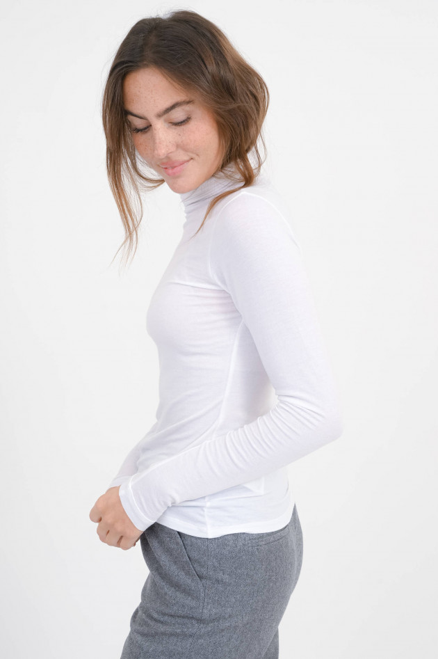 Dorothee Schumacher Turtleneck mit transparenter Optik in Eggshell