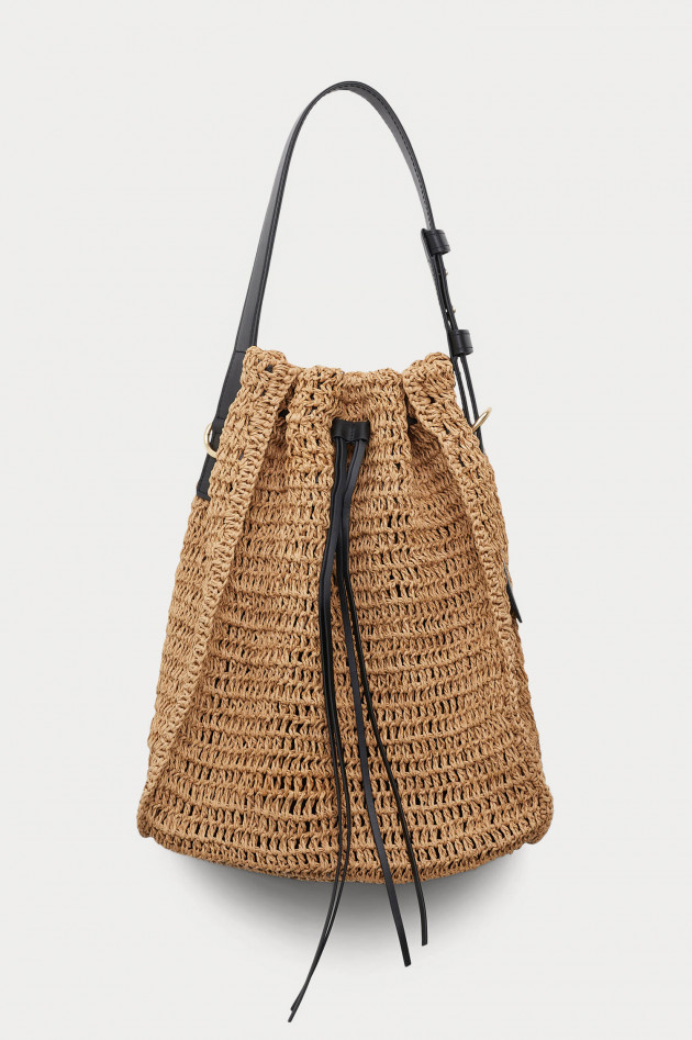 Dorothee Schumacher Tote CHIC RAFFIA in Braun/Schwarz