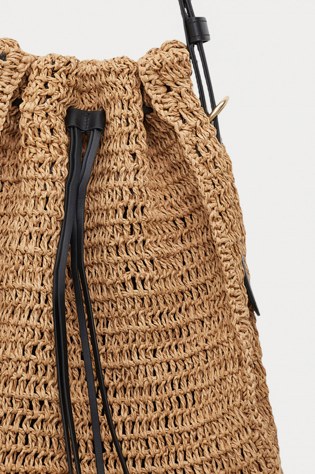 Dorothee Schumacher Tote CHIC RAFFIA in Braun/Schwarz
