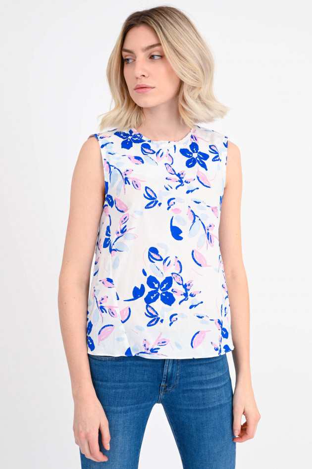 Dorothee Schumacher Bluse mit Flower-Print in lau/Rosa