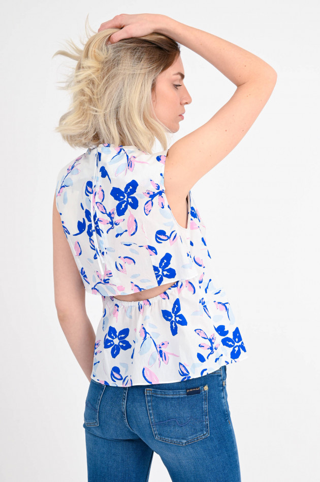 Dorothee Schumacher Bluse mit Flower-Print in lau/Rosa