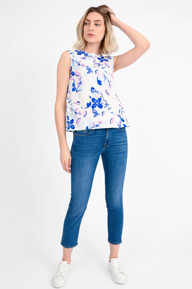 Dorothee Schumacher Bluse mit Flower-Print in lau/Rosa