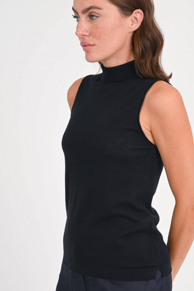 Dorothee Schumacher Woll-Cashmere-Top in Schwarz