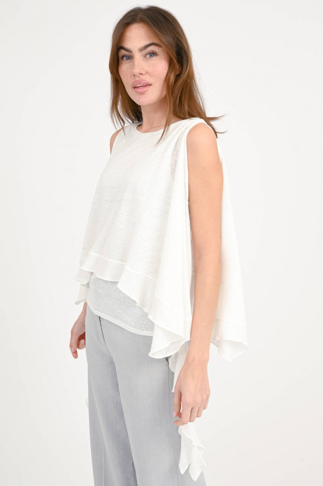 Dorothee Schumacher Top mit Volants in Creme
