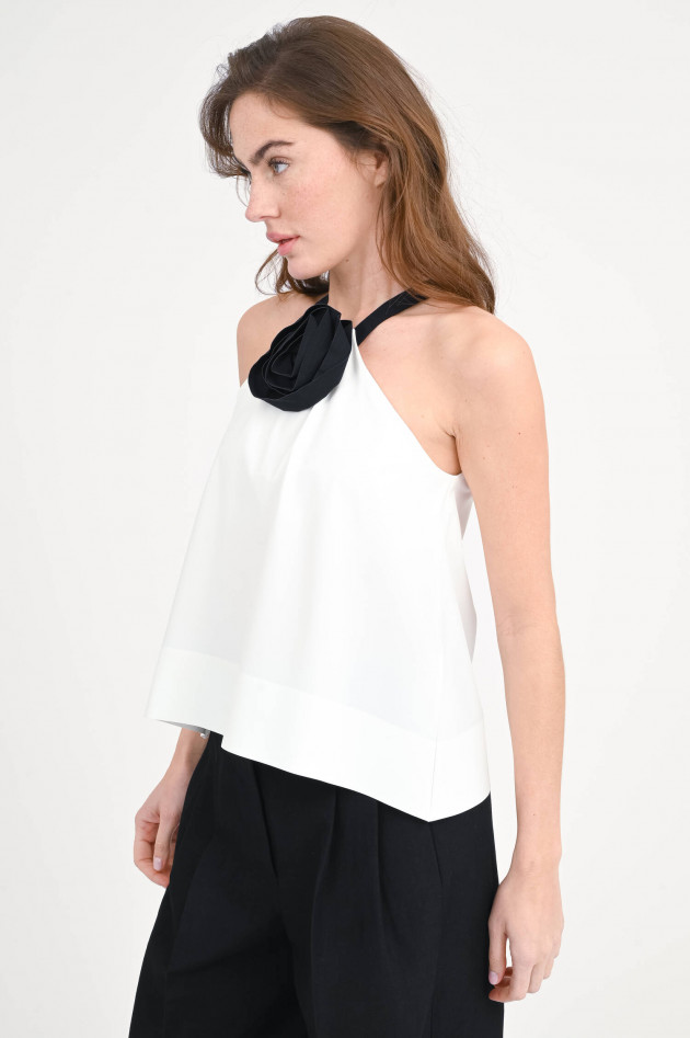 Dorothee Schumacher Top DAILY BEACH in Weiß/Schwarz