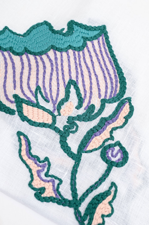 Dorothee Schumacher 2er Set Leinenserviette WICKED FLOWER in Weiß