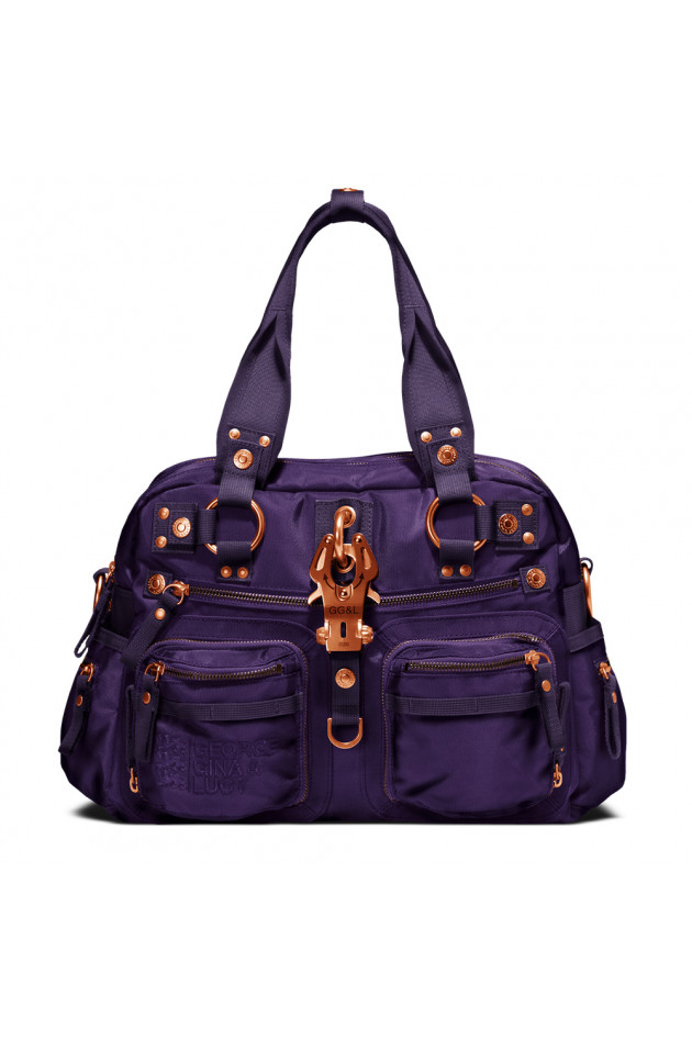 Handtasche Double B Coppervioletta