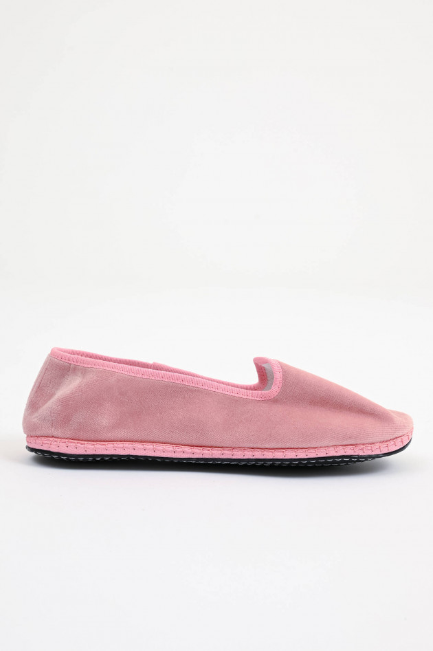 Drogheria Crivellini Samt-Loafer in Rosa
