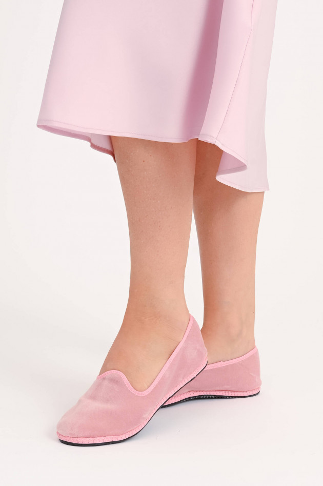 Drogheria Crivellini Samt-Loafer in Rosa
