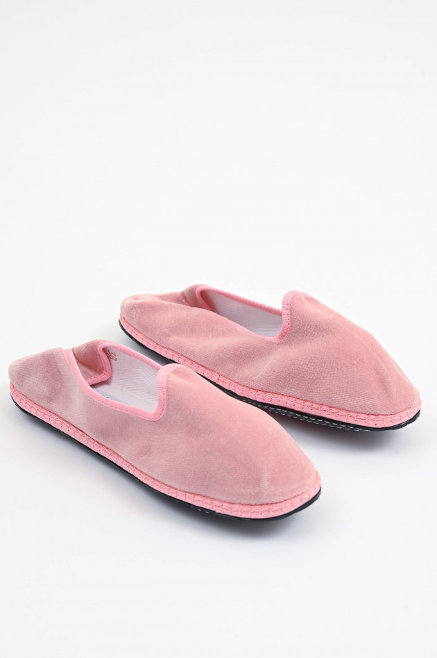 Drogheria Crivellini Samt-Loafer in Rosa