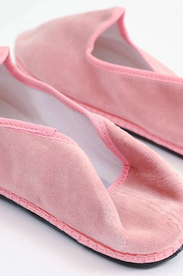 Drogheria Crivellini Samt-Loafer in Rosa