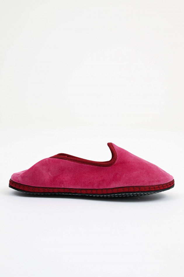 Drogheria Crivellini Samt-Loafer in Pink