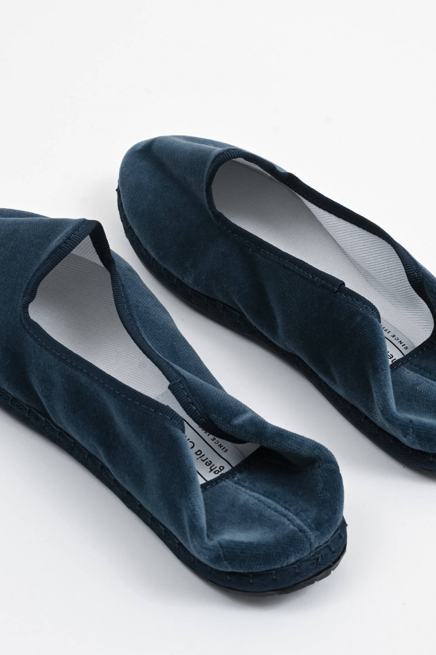 Drogheria Crivellini Samt-Loafer in Dunkelblau
