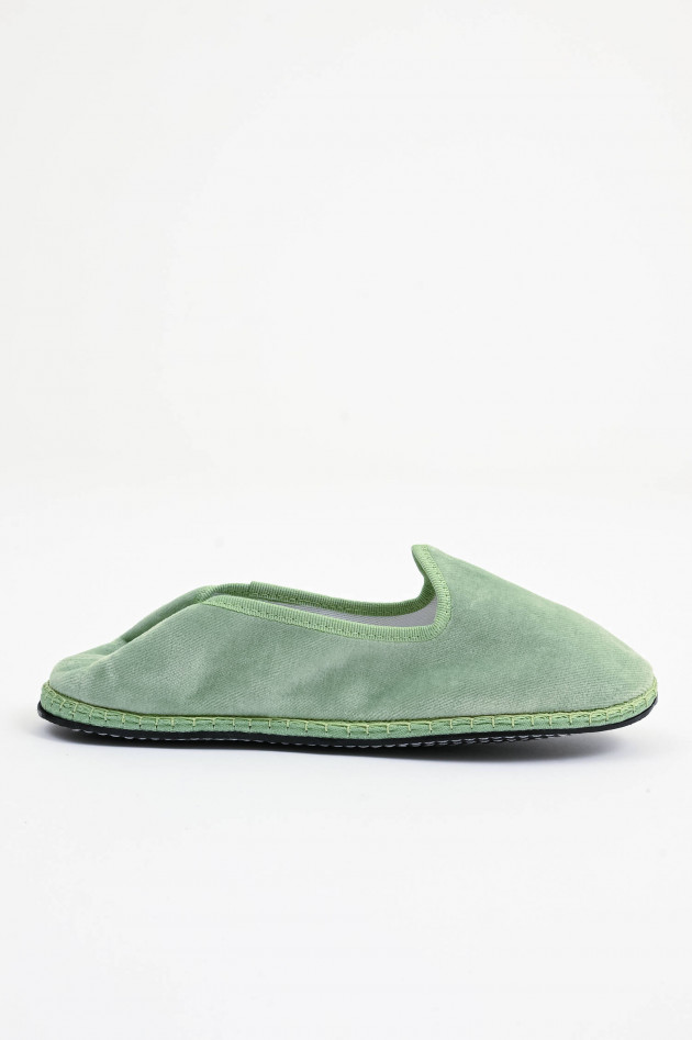 Drogheria Crivellini Samt-Loafer in hellem Mint