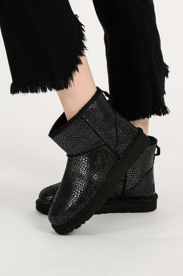 UGG Boots CLASSIC MINI GLITZY in Schwarz