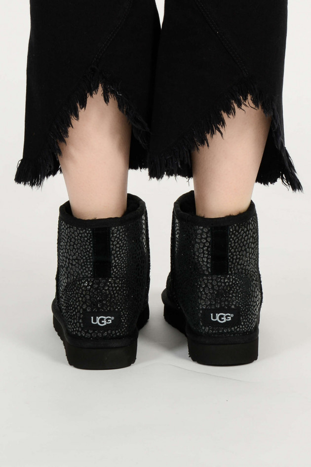 UGG Boots CLASSIC MINI GLITZY in Schwarz