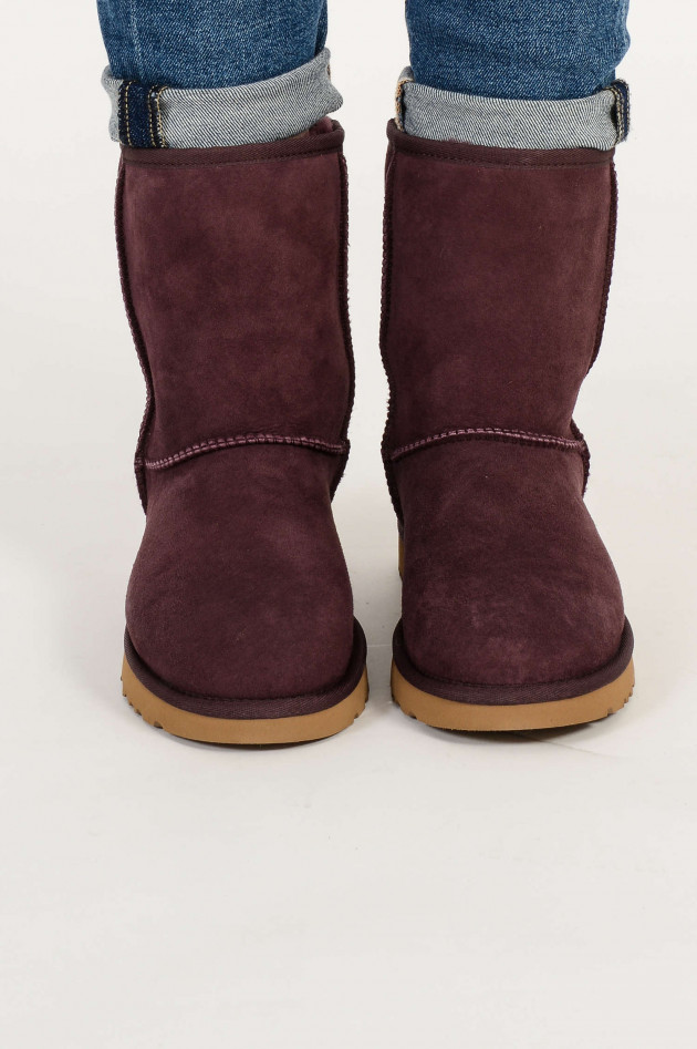 UGG Boots CLASSIC SHORT in Bordeaux