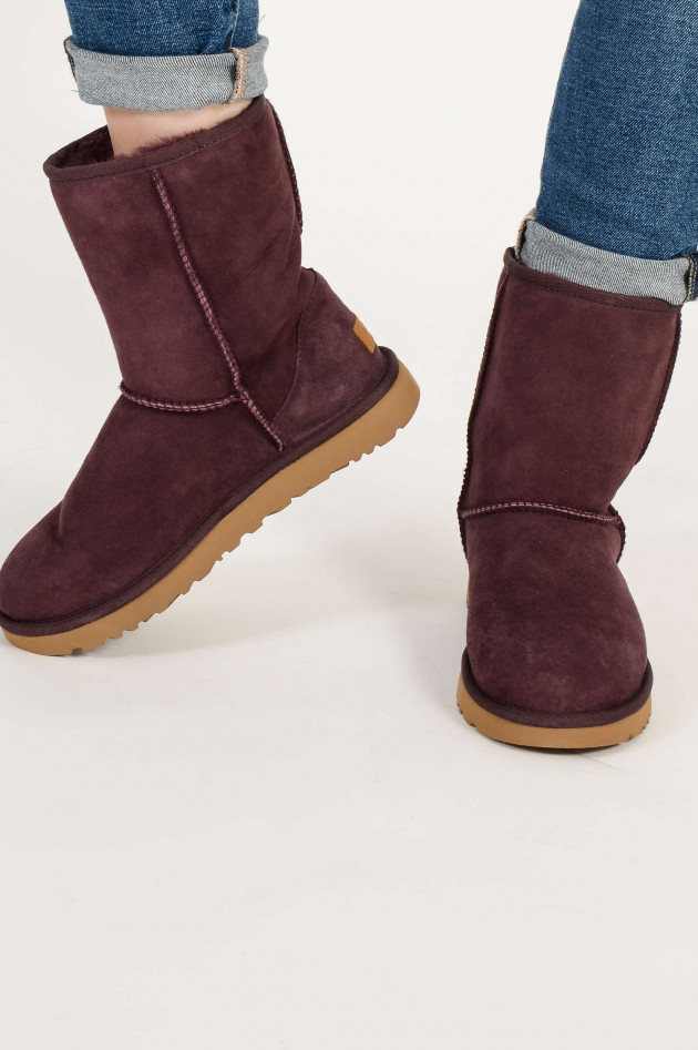 UGG Boots CLASSIC SHORT in Bordeaux