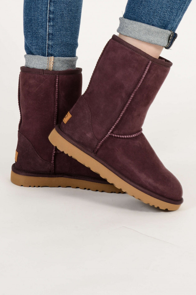 UGG Boots CLASSIC SHORT in Bordeaux