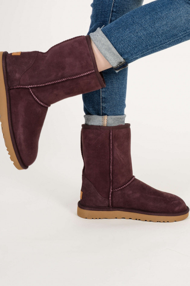UGG Boots CLASSIC SHORT in Bordeaux