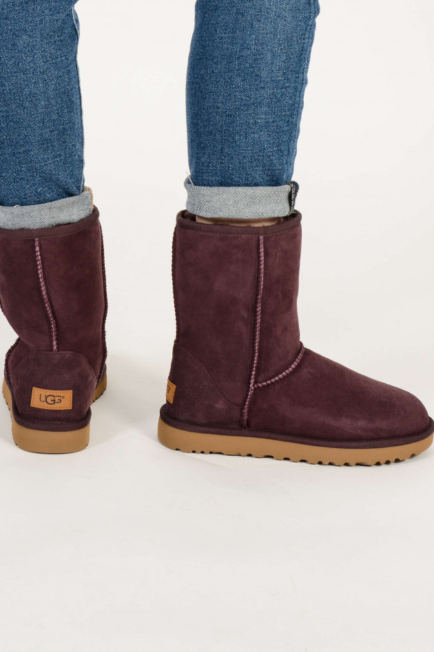 UGG Boots CLASSIC SHORT in Bordeaux