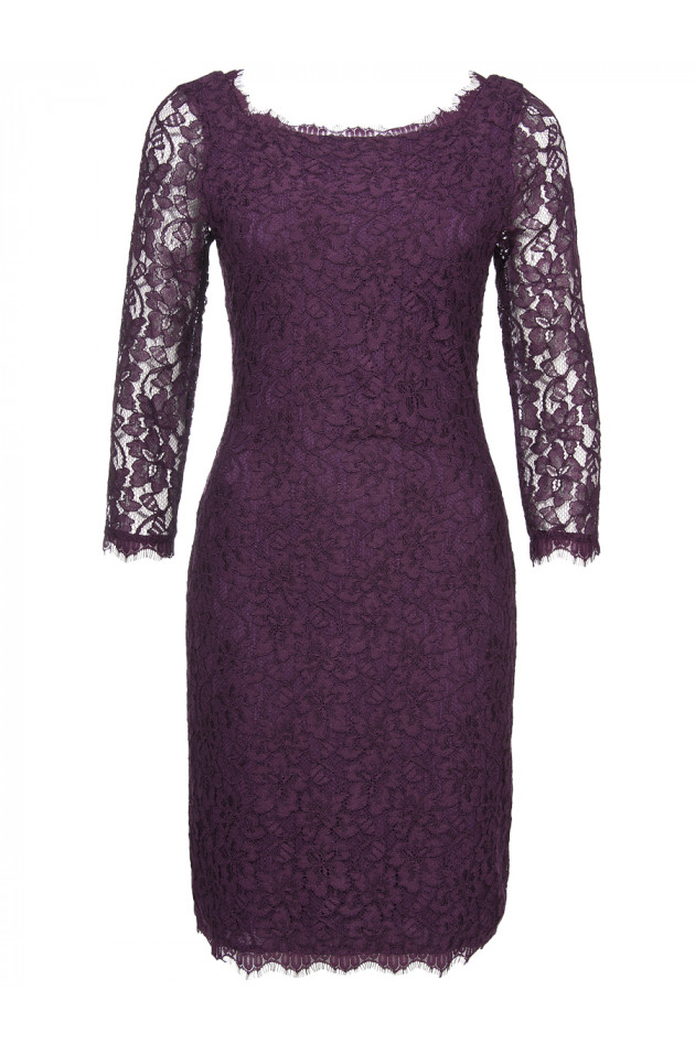 DVF Spitzenkleid Bordeaux