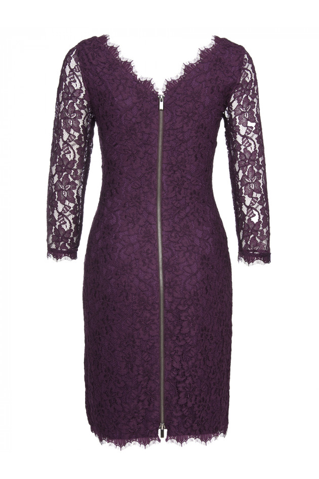 DVF Spitzenkleid Bordeaux