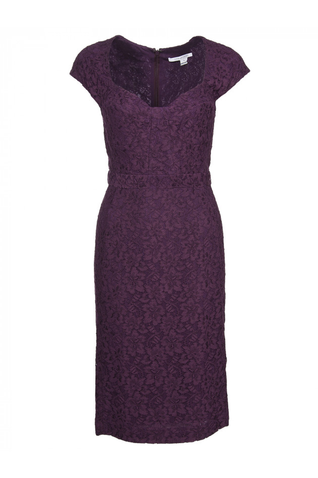 DVF Spitzenkleid Bordeaux