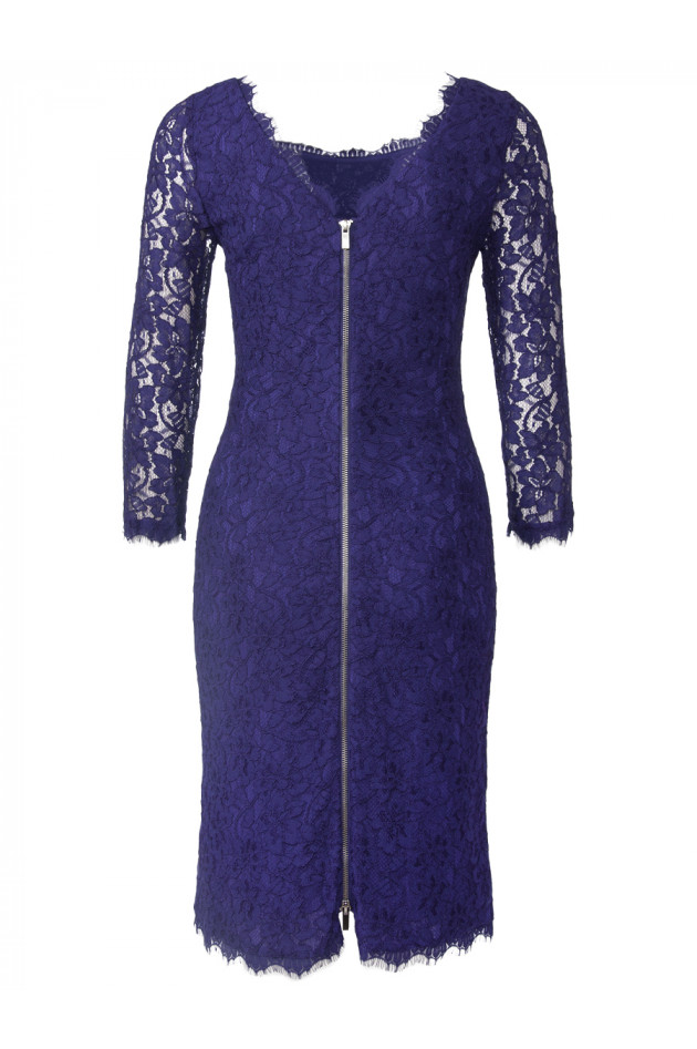 Diane von Fürstenberg Spitzenkleid Crome Purple