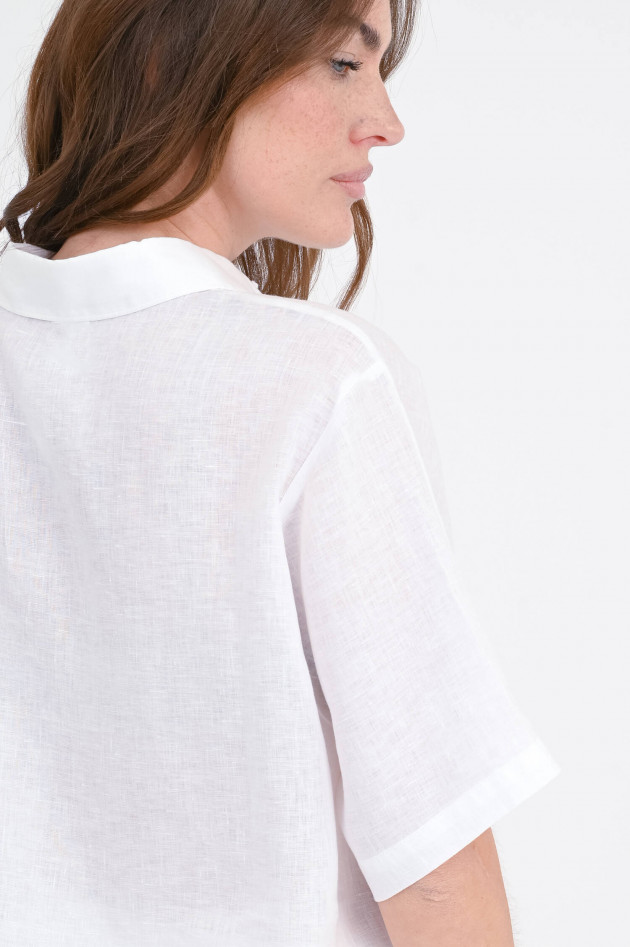 Ecoalf Kurzarm-Bluse MELANIA in Weiß